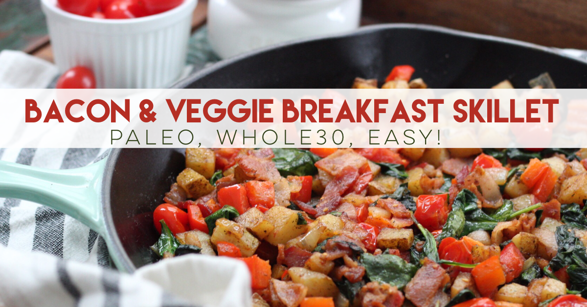 One-Pan Breakfast Skillet with Vegetables & Eggs