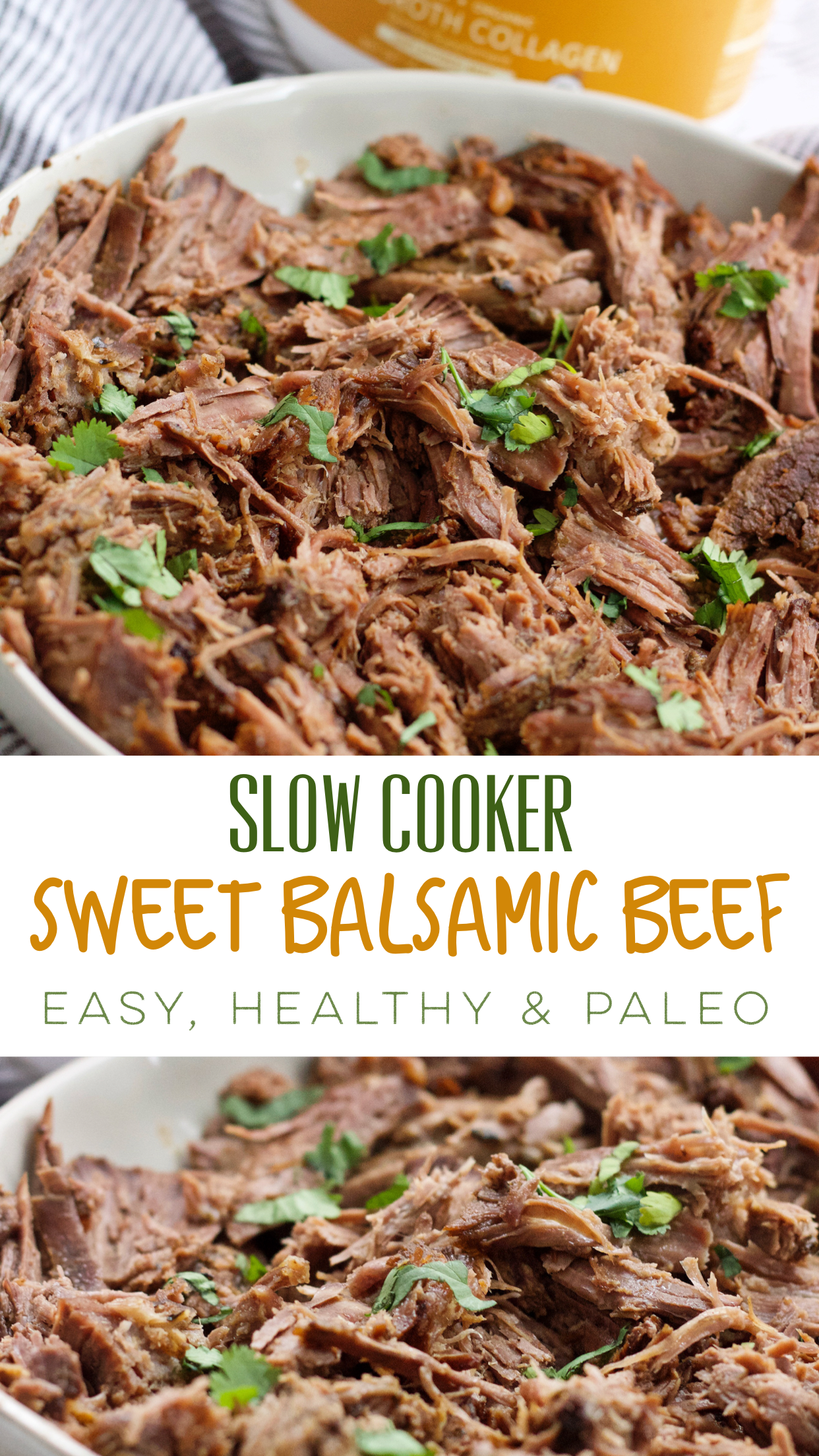 slow cooker sweet balsamic beef