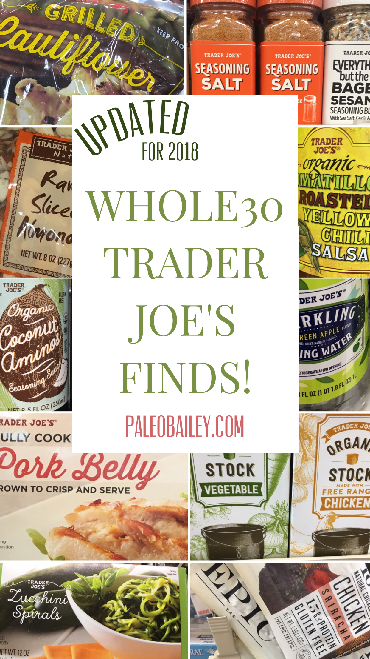Whole30 grocery shopping has never been easier with this Whole30 Trader Joe's Shopping List! The best Trader Joe's Whole30 foods and products are all in this post to make your Whole30 easier! #whole30traderjoes #whole30shoppingguide #whole30