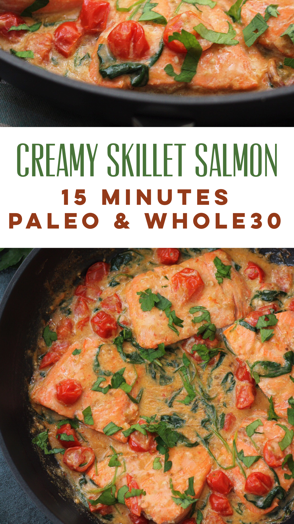 creamy skillet whole30 salmon