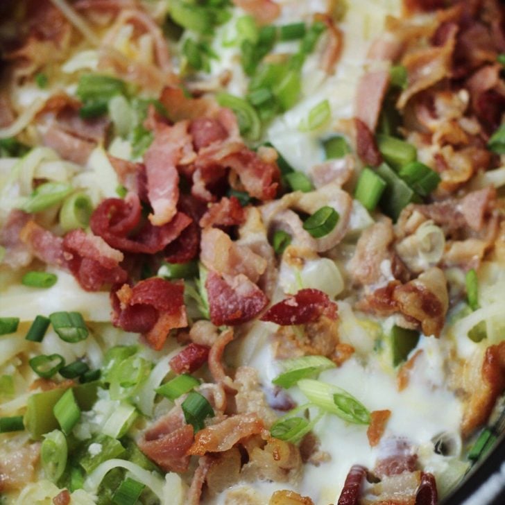 Whole30 Slow Cooker Egg Bake with Bacon & Hash Browns Whole Kitchen Sink