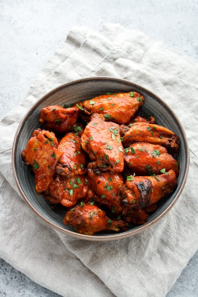 sweet and spicy barbecue wings