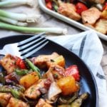 sheet pan sweet and sour chicken