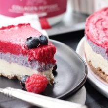 Layered Berry Cheesecake: No Baking, Dairy-Free & Paleo!