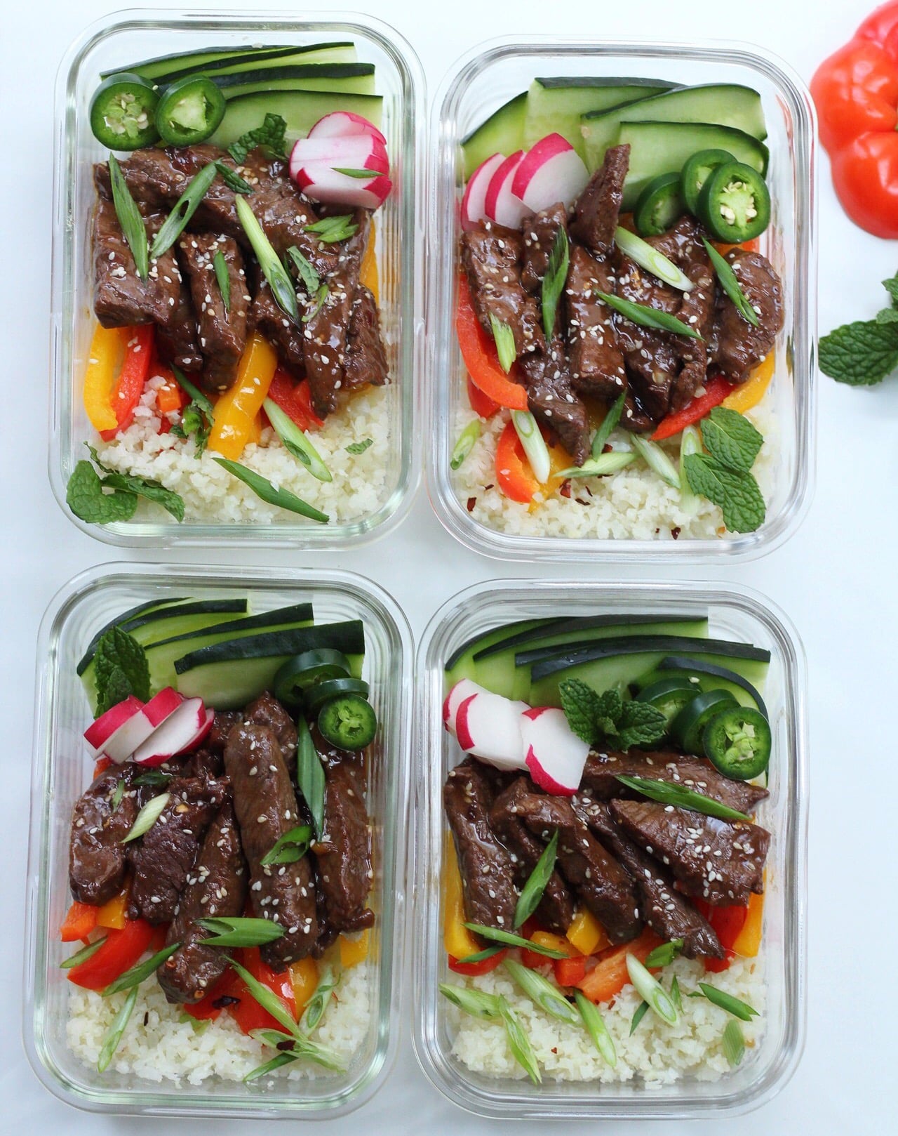 Korean Beef Bowls For Quick Meal Prep Paleo Whole30 Low Carb Whole Kitchen Sink