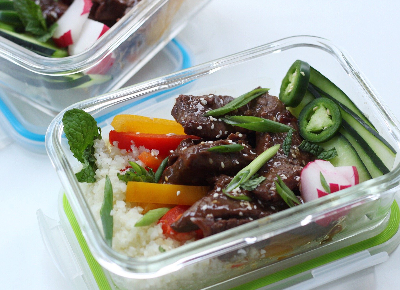 Meal Prep Ginger Ground Beef Bowls (Whole30 & Paleo)