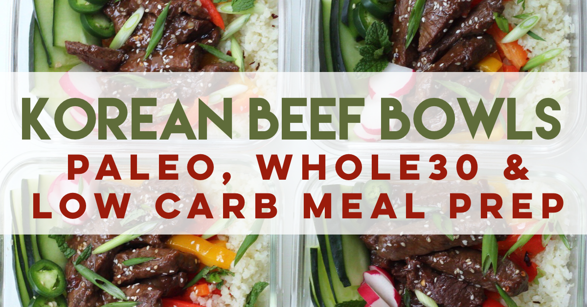 Korean Beef Meal Prep Bowls