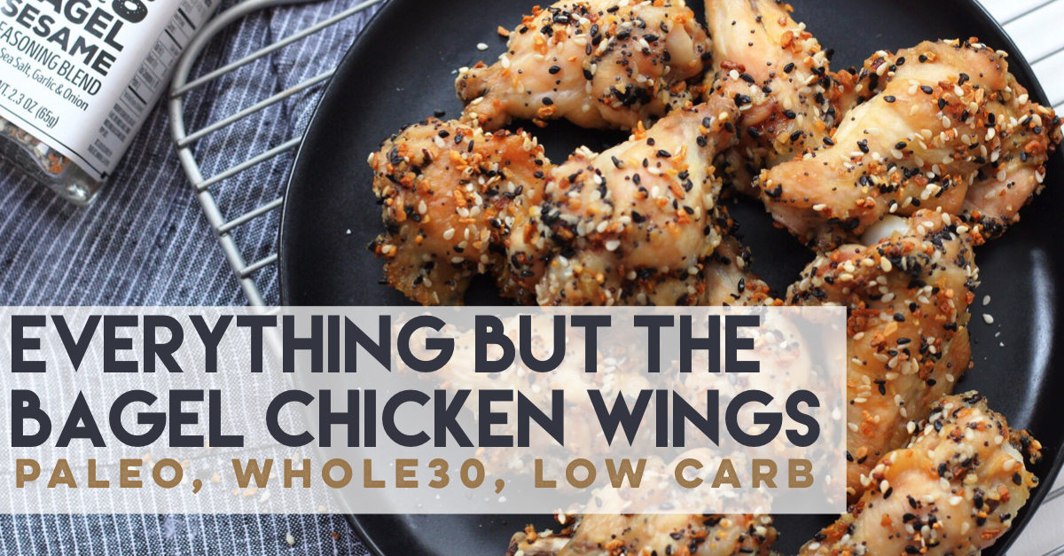 everything bagel chicken wings