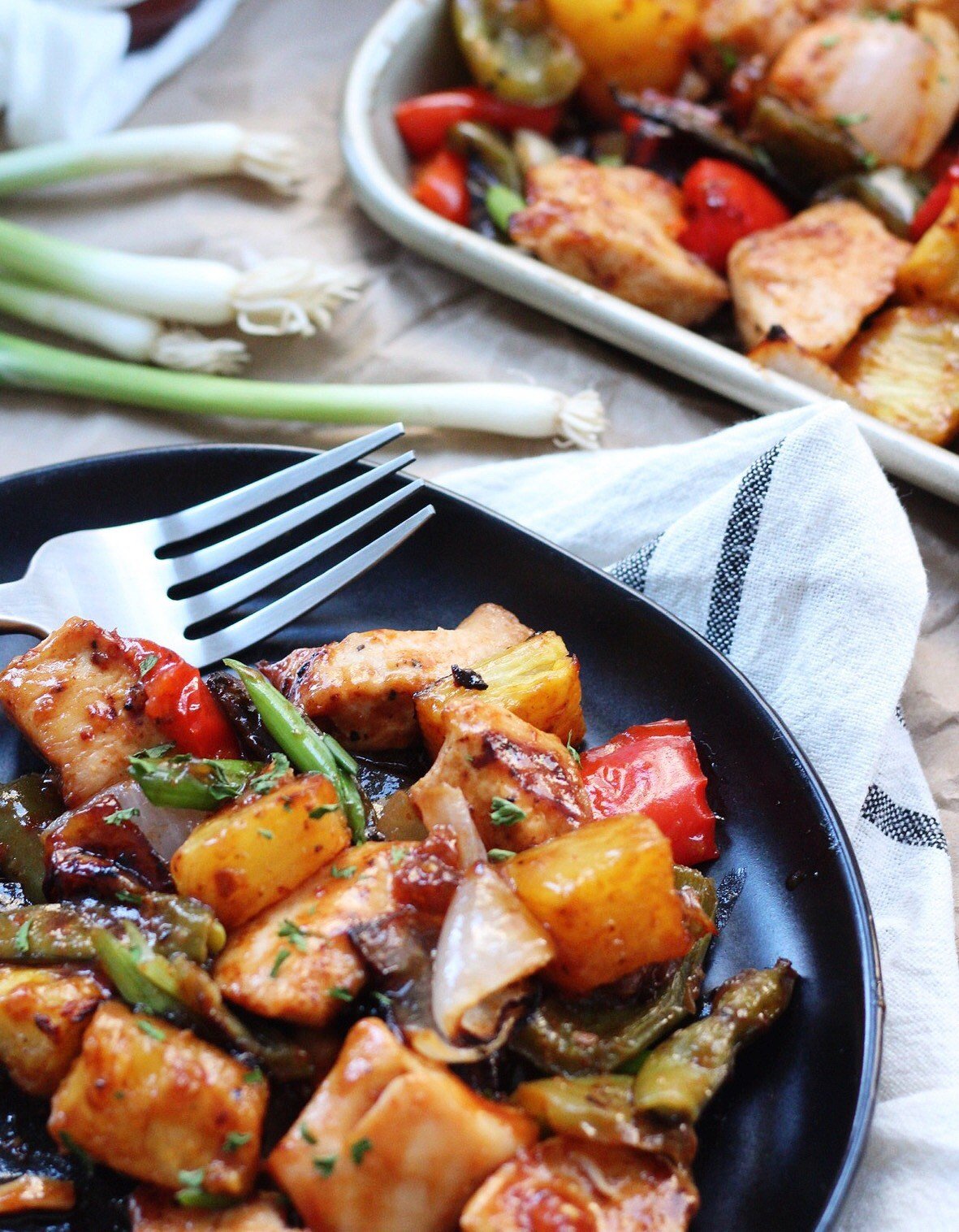 whole30 sheet pan sweet and sour chicken