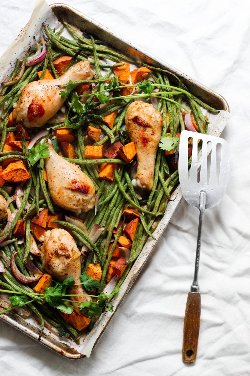 whole30 sheet pan curry chicken