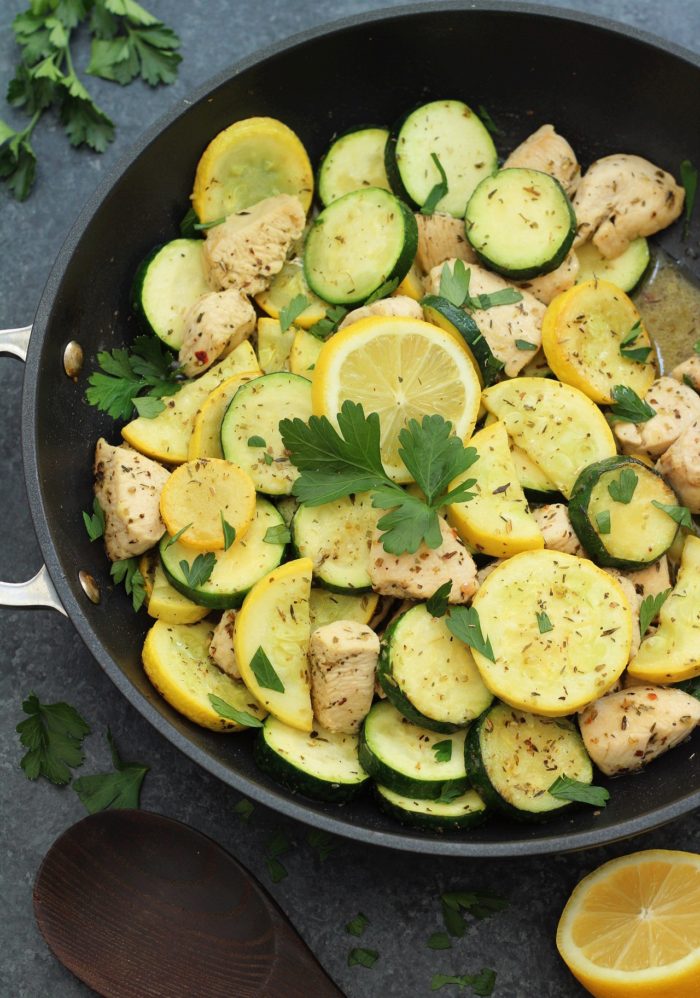 One pot Lemon Chicken and Squash