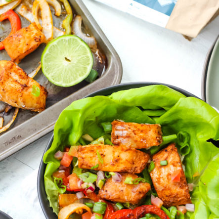 Whole30 Sheet Pan Fish Fajitas (Paleo + Gluten Free)