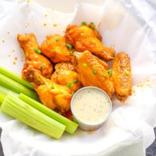 Air Fryer Buffalo Wings (Whole30, Paleo) & Oven Instructions