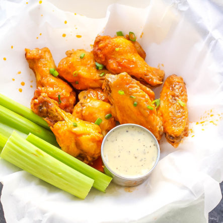 Air Fryer Buffalo Wings (Whole30, Paleo) & Oven Instructions