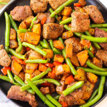Whole30 Steak and Vegetable Skillet: Paleo One Pan Meal
