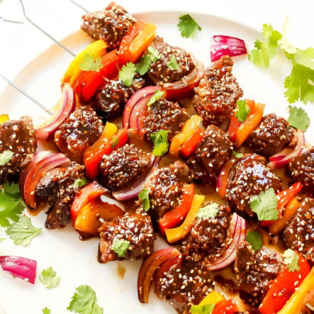 Asian Sesame Whole30 Steak Kabobs (Paleo, Low Carb, GF)