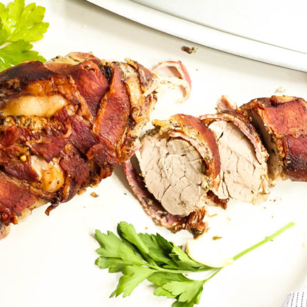 Instant Pot Bacon Wrapped Pork Tenderloin (Whole30, Paleo, GF)