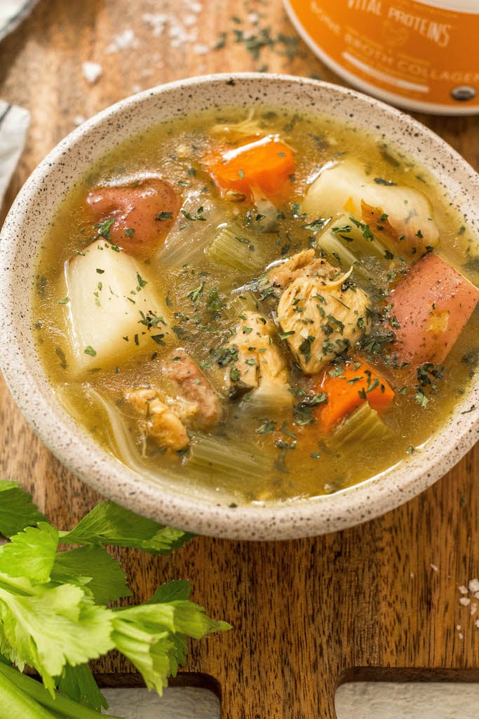 30 Minute Whole30 Chicken Soup Stovetop Instant Pot Directions