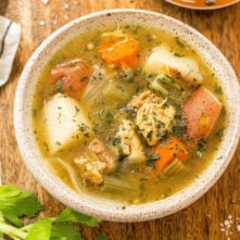30 Minute Whole30 Chicken Soup: Stovetop & Instant Pot Directions