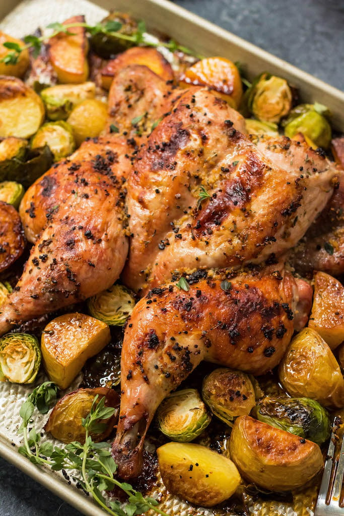 Keto Roasted Spatchcock Chicken - Tastes Lovely