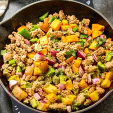 Whole30 Turkey Breakfast Skillet: Paleo Egg Free Breakfast-image