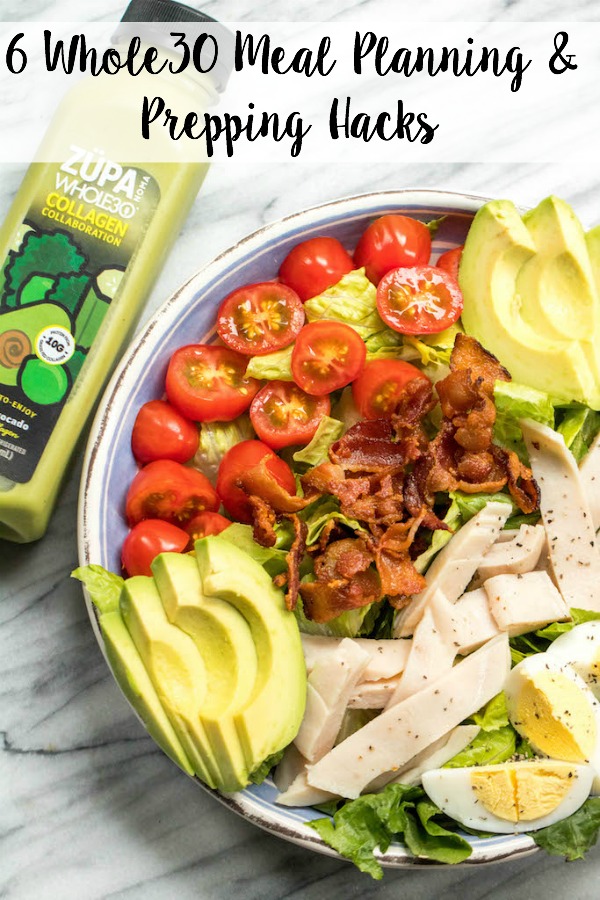 Whole30 meal planning and prepping is no joke. When you're doing a Whole30 it's also not optional, either. After doing it long enough, I've found there's a few things I do now that have helped me get it done faster, easier, and with less stress. These 6 Whole30 meal prepping hacks are things I don't think enough of us are thinking about when we're coming up with our meal plans, and they definitely weren't things I was doing when I first started! Whole30 meal planning and prepping is no joke. When you're doing a Whole30 it's also not optional, either. After doing it long enough, I've found there's a few things I do now that have helped me get it done faster, easier, and with less stress. These 6 Whole30 meal prepping hacks are things I don't think enough of us are thinking about when we're coming up with our meal plans, and they definitely weren't things I was doing when I first started!
