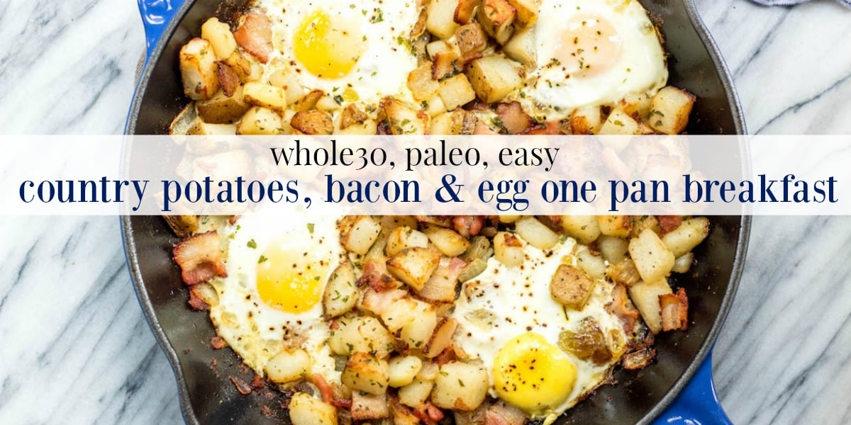 Crispy Potato and Eggs Breakfast Skillet - Nourish and Fete