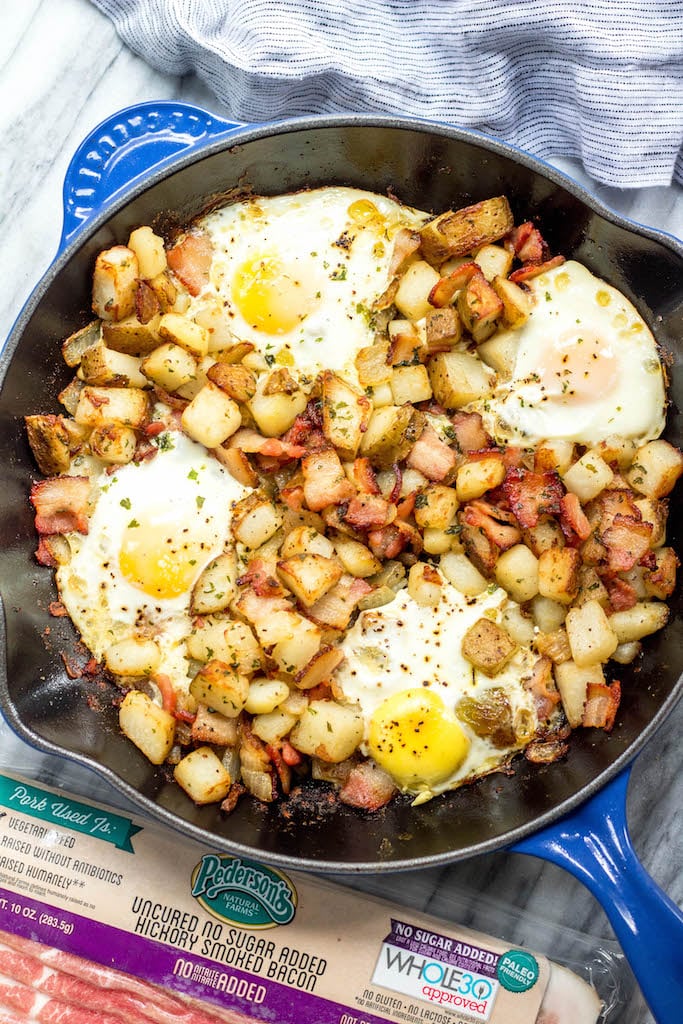 Bacon, Egg, and Potato Breakfast Skillet (+VIDEO) - The Girl Who Ate  Everything