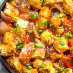 Whole30 instant pot sweet and sour chicken is so easy and so quick to make. It's completely Paleo, sugar free, gluten free, and made in less 30 minutes. The simplicity of this recipe makes it perfect for a weeknight meal that's family friendly, or for Whole30 meal prep. #whole30instantpot #instantpotsweetandsour #sweetandsourchicken #whole30chicken #paleoinstantpot