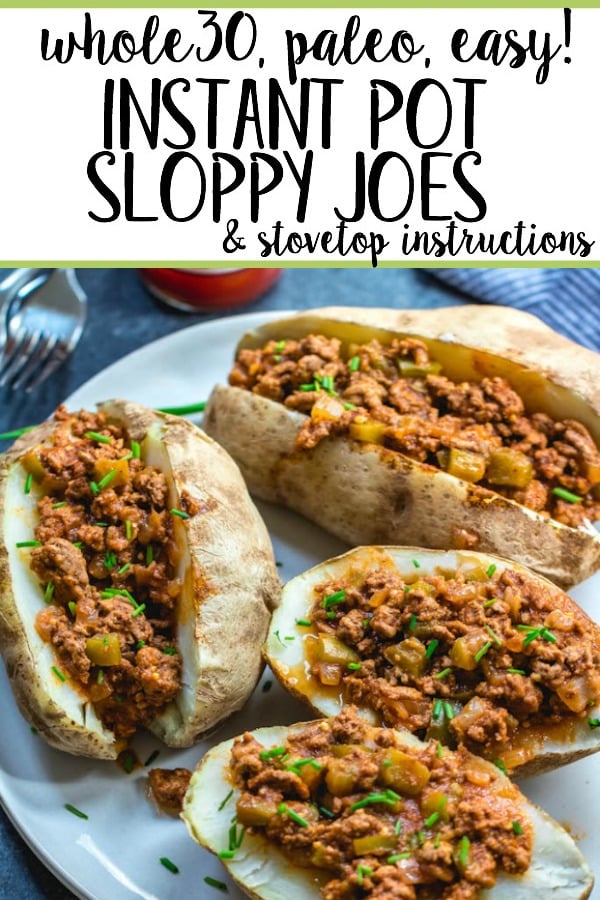 This Whole30 instant pot sloppy joes recipe is sure to be a new family favorite. Even though it's Paleo, and totally sugar free, it still has that familiar, classic flavor we all know and love. This Whole30 beef recipe is also budget friendly! Using the instant pot method allows for a fast cook time for a weeknight dinner, or gives you the ability to quickly whip up a large batch of everyone's favorite American staple without much hands on time! It's also a great freezer meal, so go ahead and double it! #healthyinstantpot #whole30recipes #whole30instantpot #instantpotsloppyjoes