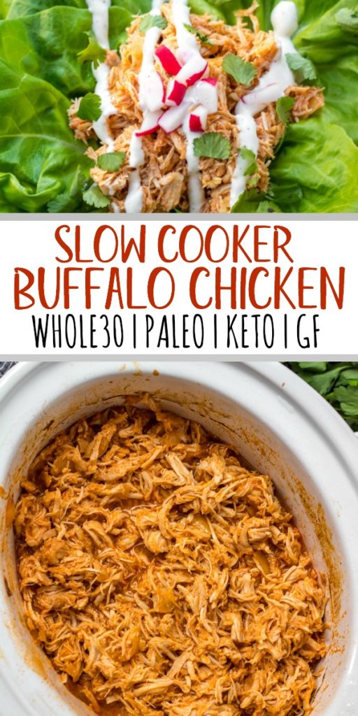 Slow Cooker Buffalo Chicken: Paleo, Whole30, Keto, GF - Whole Kitchen Sink