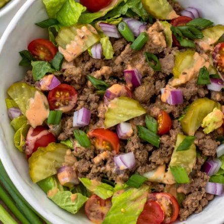 Chopped Big Mac Salad: Whole30, Paleo, Keto