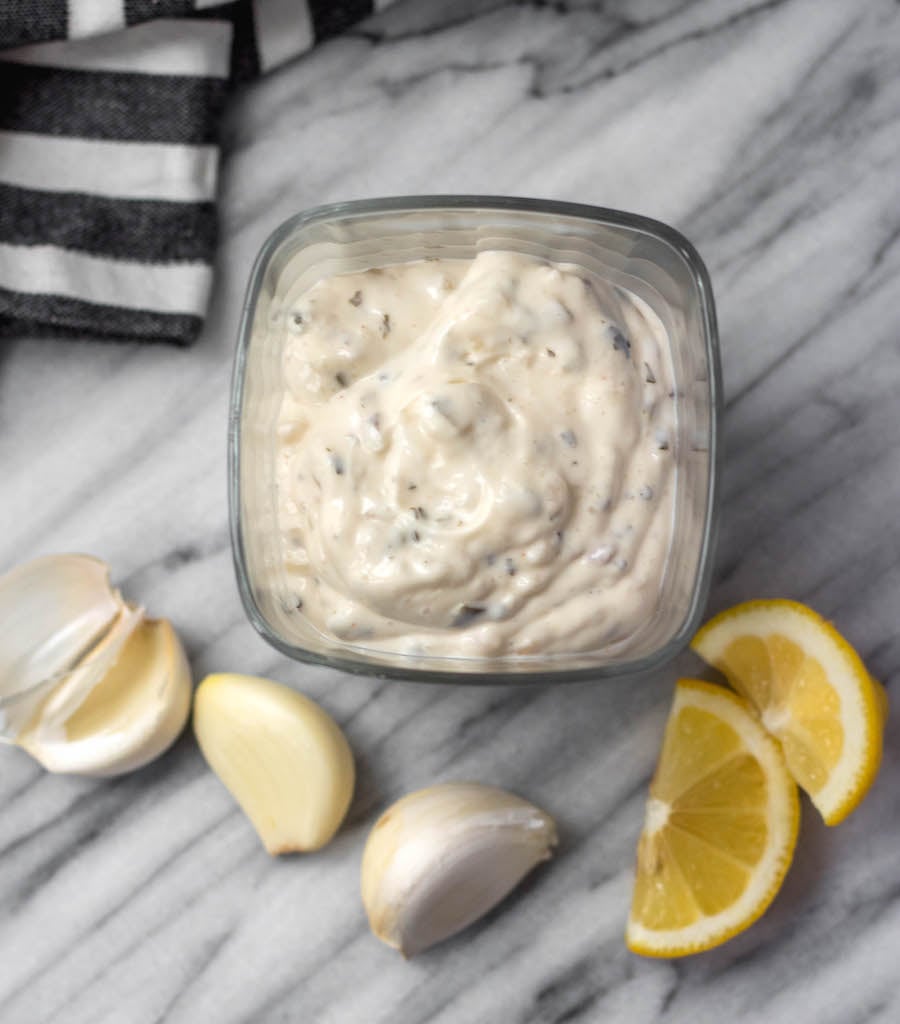 This homemade Whole30 tartar sauce is easy to make, and a much healthier version made sugar-free and dairy-free. It’s also a keto and paleo homemade sauce option that is a tasty addition to all of your fish recipes! #whole30recipes #whole30tartarsauce #fishrecipes #homemadesauce #paleo #keto