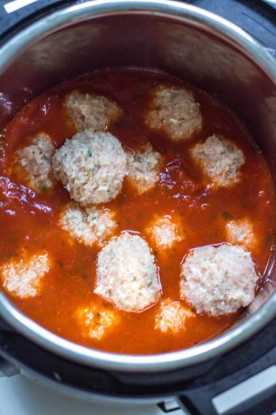 Instant Pot Chicken Meatballs and Marinara: Whole30, Paleo, 5 Minutes ...