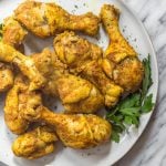 These instant pot tandoori chicken drumsticks make the perfect easy weeknight meal. The blend of Indian spices is quick to prepare and the chicken will satisfy anyone who's eating Paleo, Whole30, Keto (low-carb), or just a real food based diet! With 10 minutes of prep work and few minutes in your instant pot, these tender, flavorful chicken drummies are ready to eat! #whole30instantpot #paleoinstantpot #keto #lowcarb #tandoorichickendrumsticks #whole30chicken