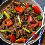 This paleo and Whole30 instant pot pepper beef is a quick and easy weeknight meal that's also keto, gluten free and under 30 minutes. Whole30 instant pot recipes like this pepper beef are also great for meal prepping. It's like a simplified version of a beef stir fry but all contained in the instant pot and with very little hands on time! #whole30instantpot #whole30beefrecipes #paleoinstantpot #ketoinstantpot #ketobeefrecipes