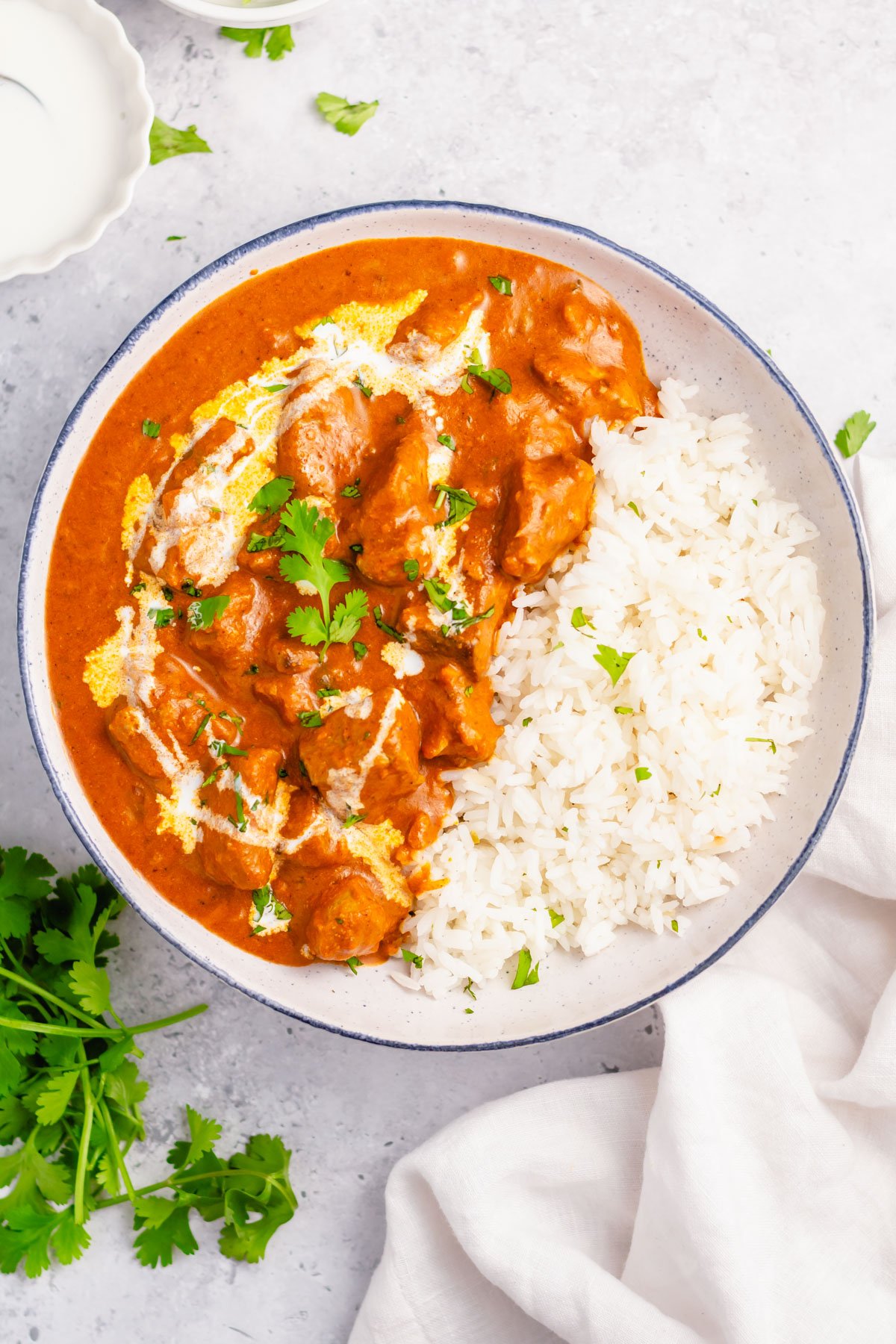 This Whole30 instant pot butter chicken couldn't be easier to make. It's Paleo, gluten-free, keto and takes under 30 minutes from start to finish. This low carb, totally delicious Indian dish is a simple recipe but packs a ton of flavor and only has a cook time of 10 minutes in the pressure cooker. It's a great recipe for meal prep or just for a quick family friendly weeknight meal. #whole30recipes #whole30instantpot #instantpotbutterchicken #whole30chicken #ketoinstantpot