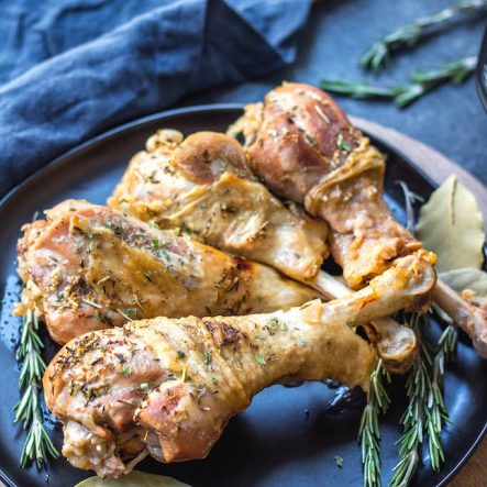 Pressure Cooker Herbed Turkey Legs: Whole30, Paleo, Keto, GF