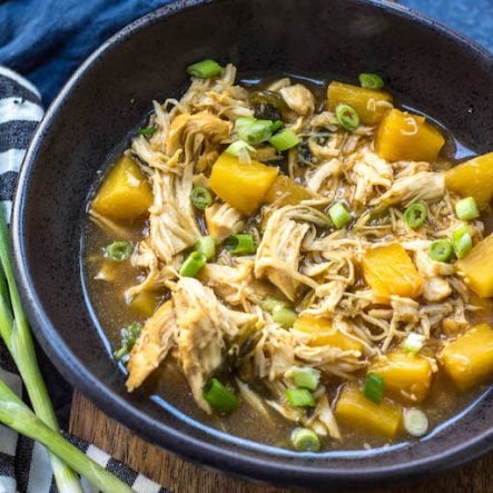 Instant Pot Ginger Pineapple Shredded Chicken: Whole30, Paleo, Gluten Free