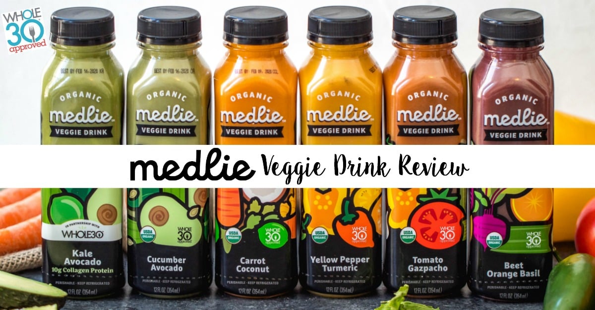 Medlie Veggie Drinks are drinkable, portable and convenient way to get in vegetables without any prep work, or any unnecessary junky ingredients. Medlie Veggie Drinks are Whole30 Approved, Paleo, Certified Organic, low carb, and made without added sugar, preservatives or stabilizers. Medlie has taken the freshest veggies, combined them into awesome flavors and bottled them up to make it easy for anyone and everyone to never skip their vegetables #whole30drinks #medlieveggies #whole30approved #paleodrinks #ketodrinks