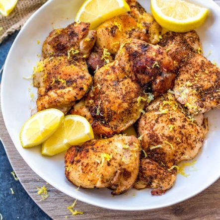 Air Fryer Lemon Pepper Chicken Thighs: Whole30, Paleo, Keto, GF