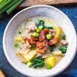 Whole30 Zuppa Toscana is one of my favorite meals to make in my instant pot on a cold, wintery day. It’s rich, creamy, and tastes authentic while remaining Paleo and gluten-free. Double the batch for you and your family and enjoy this healthy Whole30 soup for lunches or dinners for the week. #whole30instantpot #instantpotzuppatoscana #whole30instantpotzuppatoscana #paleozuppatoscana #whole30soup #paleosoup