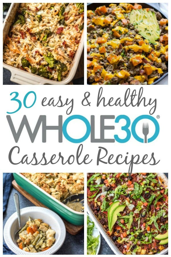 These are the 30 best Whole30 casserole recipes on the internet, and not only are they Whole30, but they're paleo, gluten-free and dairy-free casserole recipes too. However, they're so delicious that no one will even realize that they're so healthy! Casseroles are a true comfort food, but they're also super easy to make. Usually using one pan, they make weeknight dinner, meal prep, and clean up a breeze! #whole30casserole #whole30casseroles #paleocasserolerecipes #glutenfreecasseroles