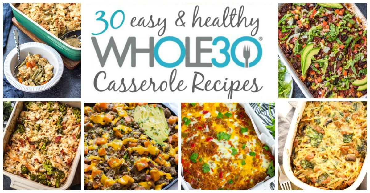 These are the 30 best Whole30 casserole recipes on the internet, and not only are they Whole30, but they're paleo, gluten-free and dairy-free casserole recipes too. However, they're so delicious that no one will even realize that they're so healthy! Casseroles are a true comfort food, but they're also super easy to make. Usually using one pan, they make weeknight dinner, meal prep, and clean up a breeze! #whole30casserole #whole30casseroles #paleocasserolerecipes #glutenfreecasseroles