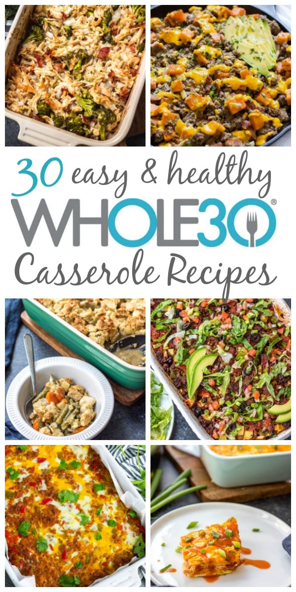 These are the 30 best Whole30 casserole recipes on the internet, and not only are they Whole30, but they're paleo, gluten-free and dairy-free casserole recipes too. However, they're so delicious that no one will even realize that they're so healthy! Casseroles are a true comfort food, but they're also super easy to make. Usually using one pan, they make weeknight dinner, meal prep, and clean up a breeze! #whole30casserole #whole30casseroles #paleocasserolerecipes #glutenfreecasseroles