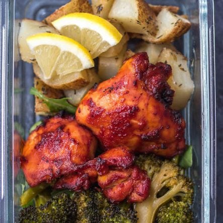 Whole30 BBQ Chicken & Vegetables Sheet Pan: Paleo, GF Meal Prep