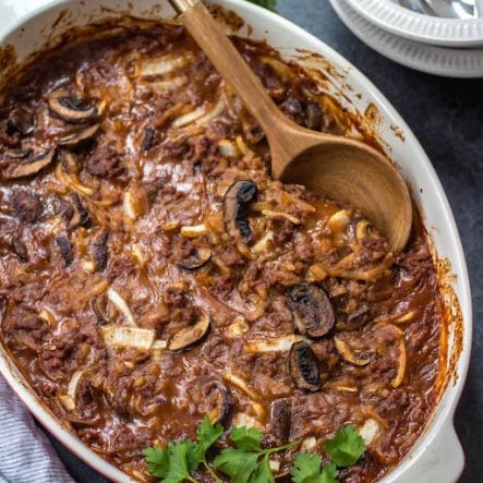 Salisbury Steak Casserole: Whole30, Paleo, Gluten-Free