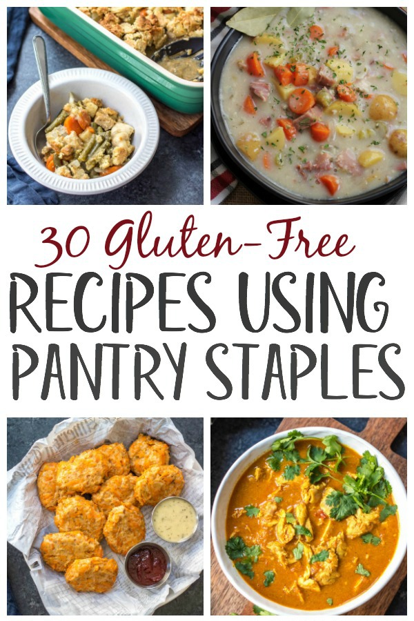 Sometimes it's nice to be able to pull out pantry staples and create healthy, Whole30 recipes from the food you have on hand. This is a budget friendly way to cook, while still eating gluten-free or Paleo. Many of these are also freezer friendly! The recipes call for things like canned tomatoes, canned coconut milk, sauces, marinara, and other food products that are shelf stable, and include slow cooker, instant pot, oven and stovetop options! #whole30pantrystaples #pantrystaples #healthypantrystaples #whole30cannedfood #whole30shelfstable