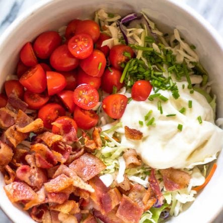 BLT Coleslaw: Whole30, Paleo, Keto, Gluten-Free