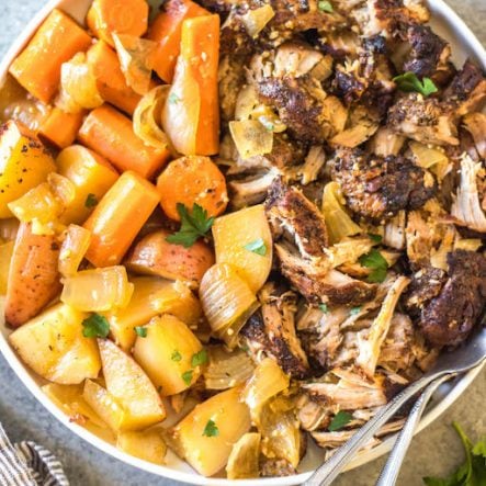 Slow Cooker Pork Roast & Vegetables: Whole30, Paleo, Gluten-Free